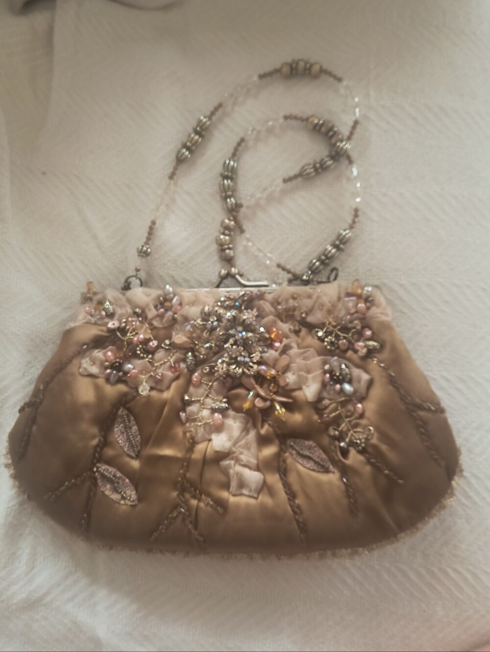 Mary Frances Beaded Floral Mini Bag